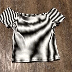 Altar'd State off the shoulder striped top